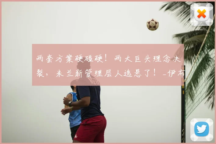 两套方案硬碰硬!两大巨头理念决裂,米兰新管理层人选悬了!_伊布_卡迪纳莱_尼克